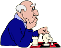 Rentner als Schachspieler